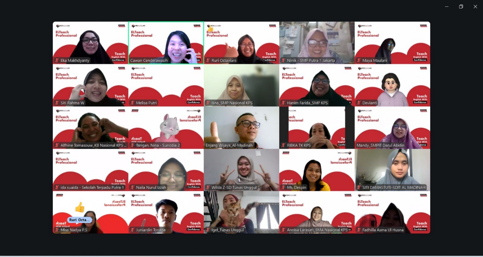 Pelatihan Peningkatan Kompetensi Guru Bahasa Inggris