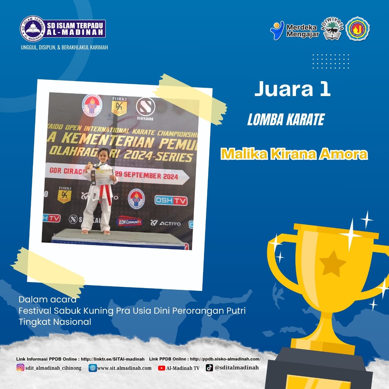 Juara 1 Lomba Karate
