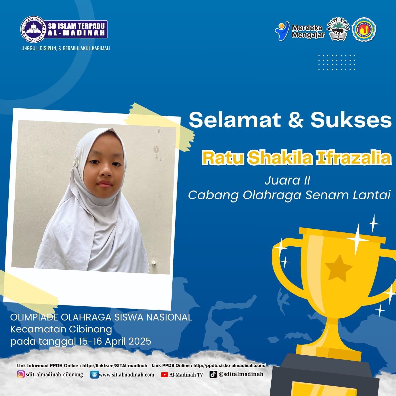 Juara 2 Cabang Senam Lantai