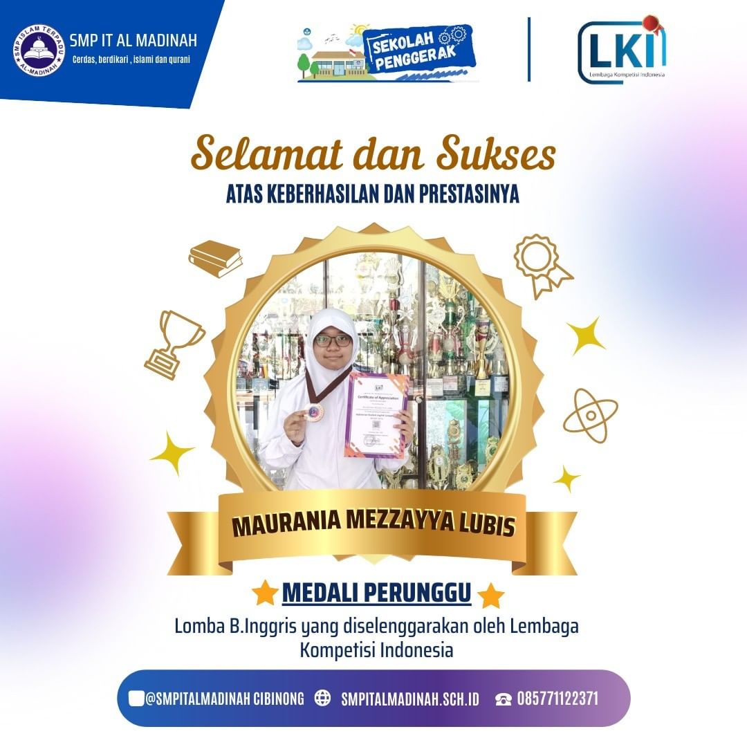 Peraih Medali Perunggu Bahasa Inggris Kompetisi Indonesia