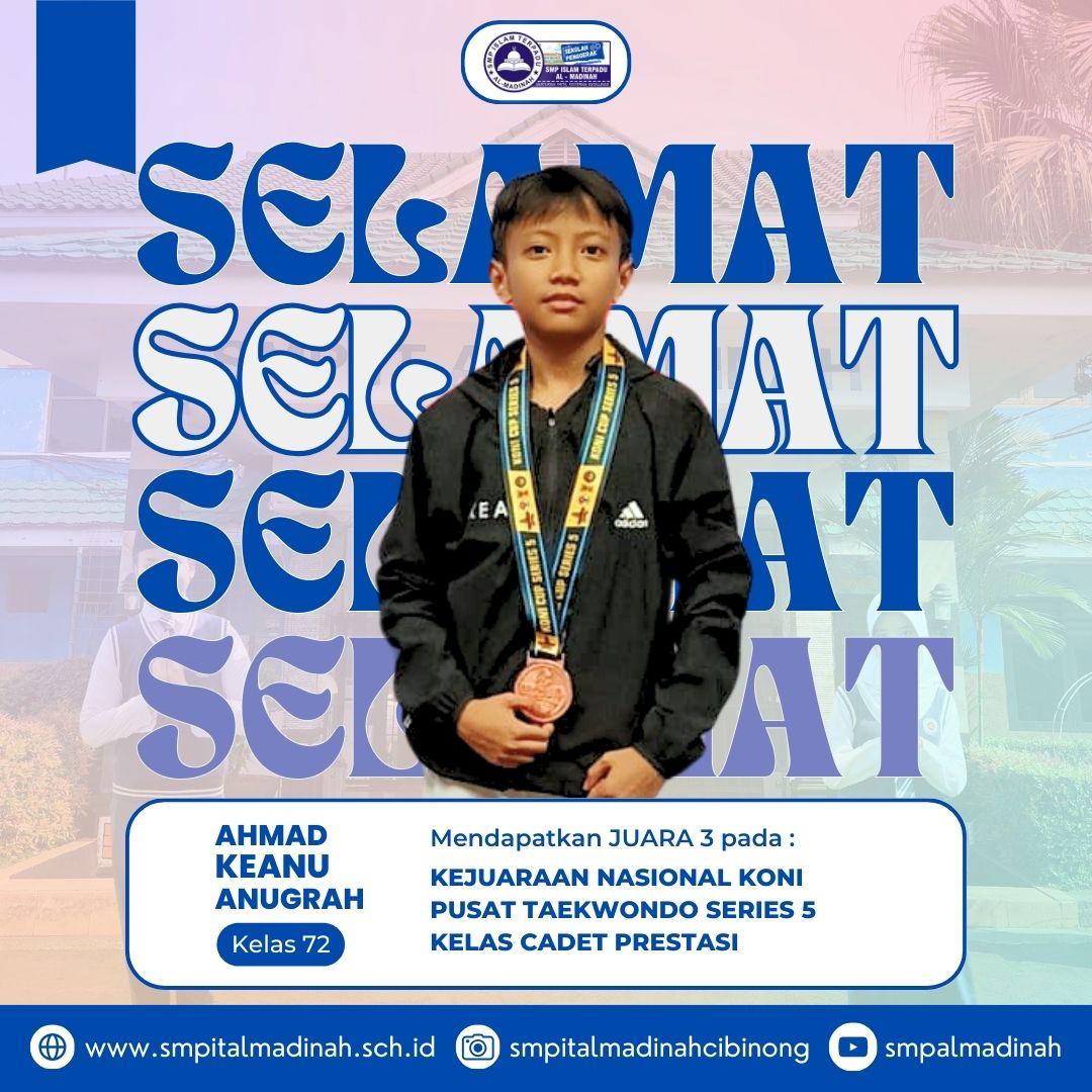 Kejuaraan Nasional Koni Pusat Taekwondo Series 5 Kelas Cadet Prestasi