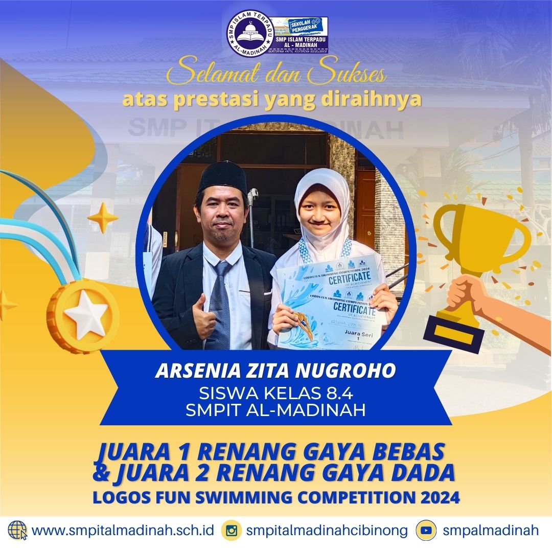 Pemenang Juara 1 & Juara 2 Renang Gaya Bebas & Gaya Dada