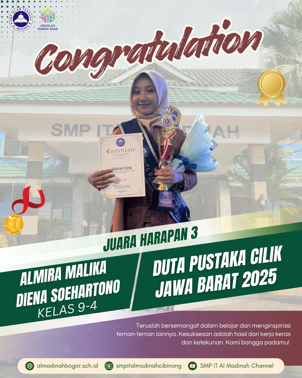 Juara Harapan 3 Duta Pustaka Cilik