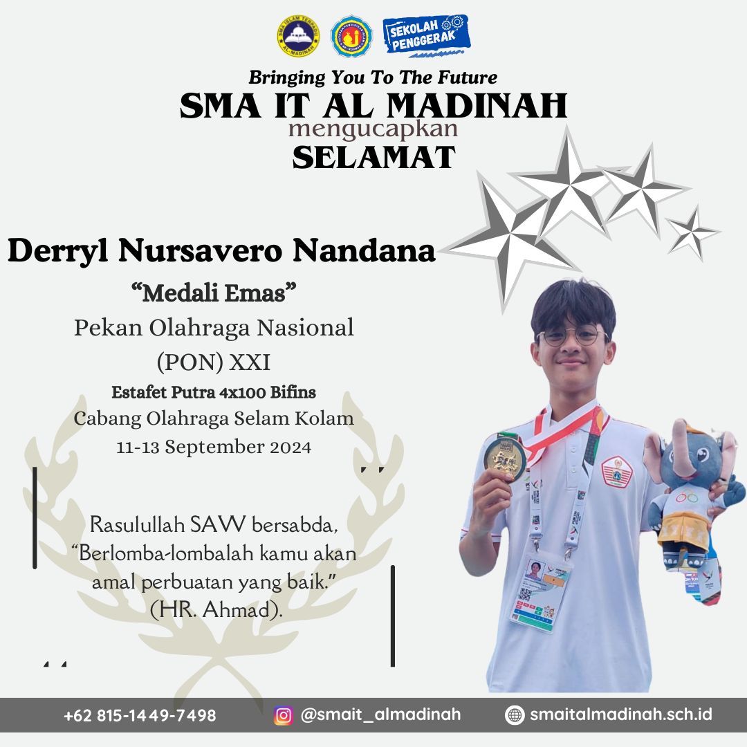 Mendali Emas Selam Kolam Pekan Olahraga Nasional 2024