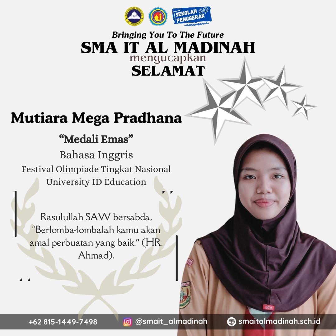 Mendali Emas Bahasa Inggris Festival Olympiade Tingkat Nasional University ID Education 2024