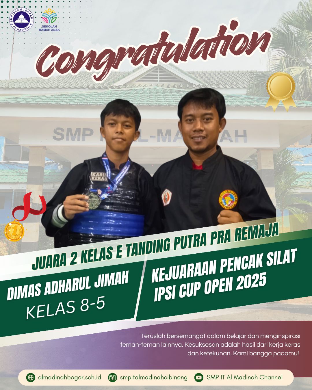 Juara 2 Kelas E Tanding Putra Pra Remaja