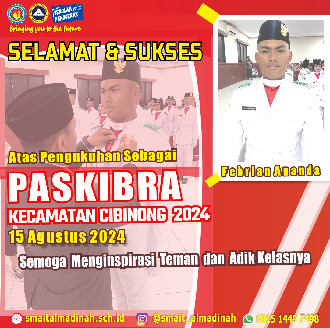 Pengukuhan Sebagai Paskibra Kecamatan Cibinong 2024