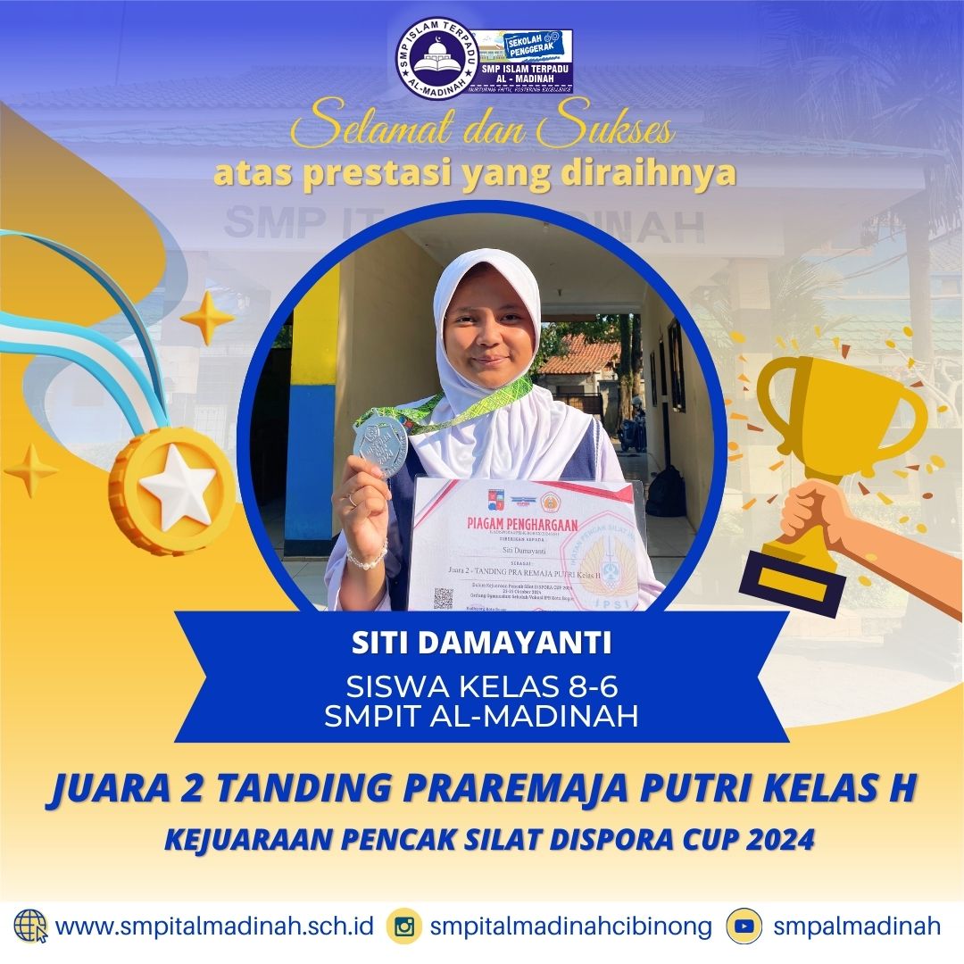 Juara 2 Tanding Praremaja Putri Kelas H