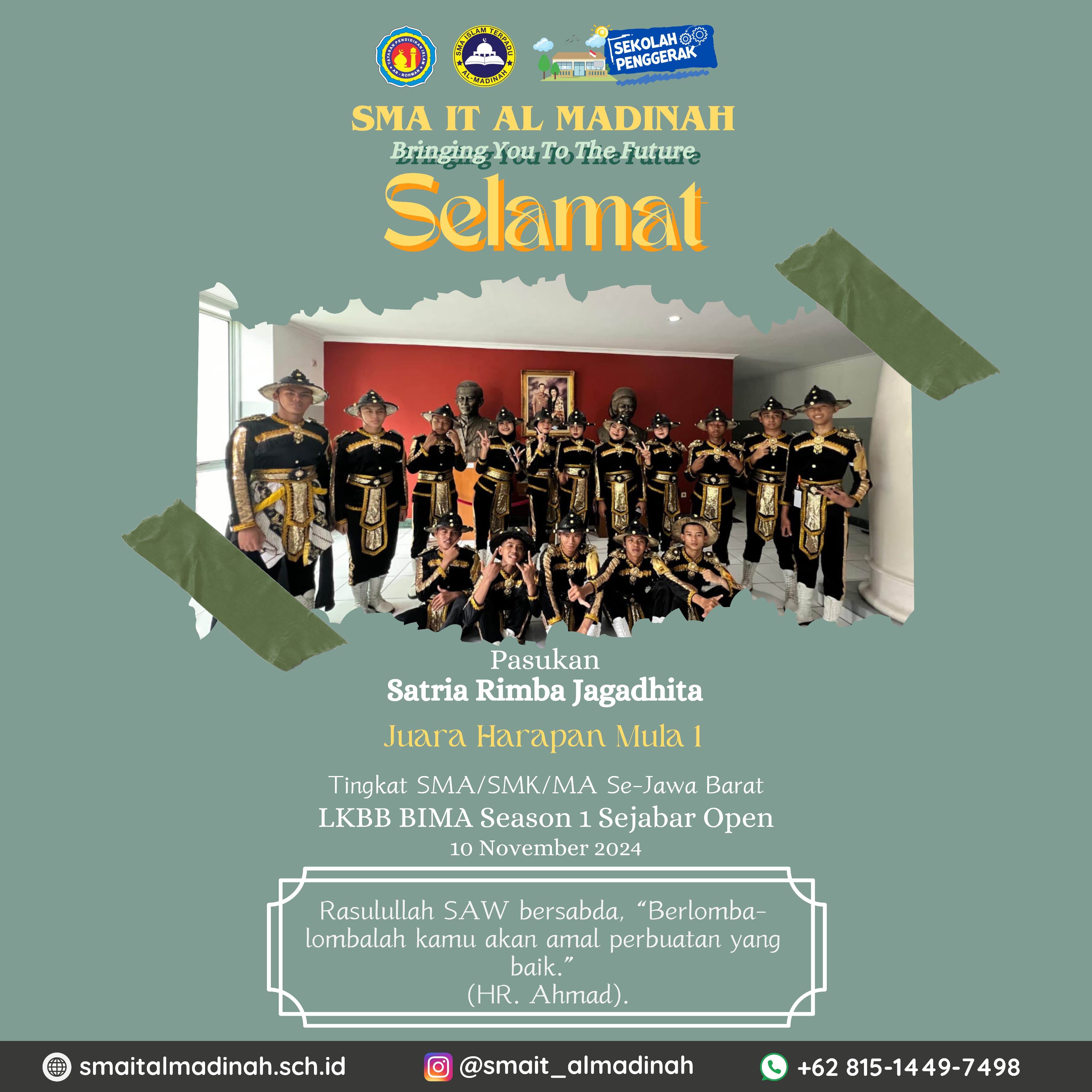 Juara Harapan Mula 1 LKBB Bima Season 1 2024