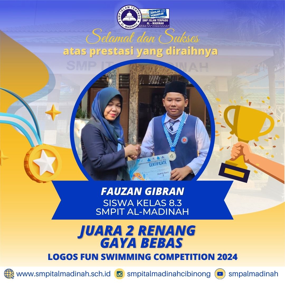 Juara 2 Renang Gaya Bebas