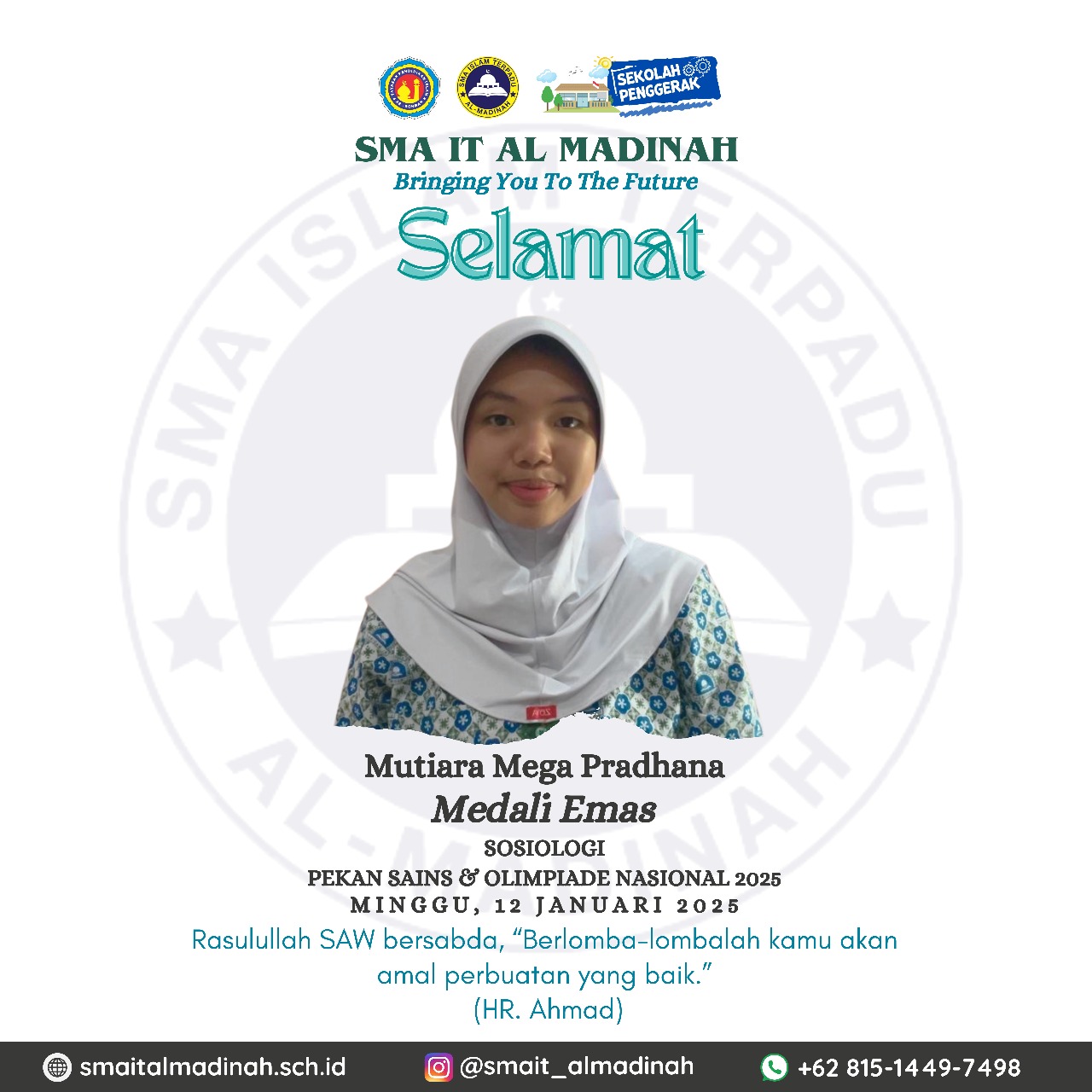 Mendali Emas PEKAN SAINS & OLIMPIADE NASIONAL 2025