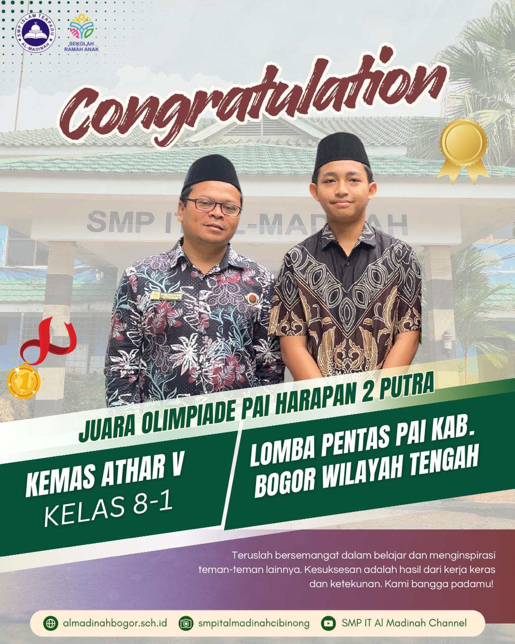 Juara Olimpiade PAI Harapan 2 Putra