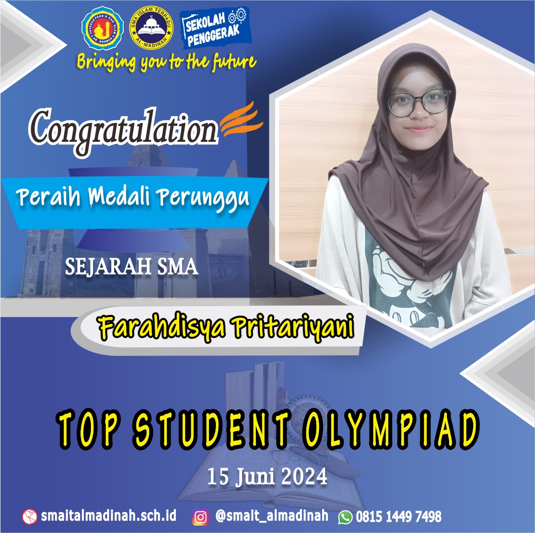 Mendali Perunggu Sejarah Tingkat SMA Top Student Olympiad 2024