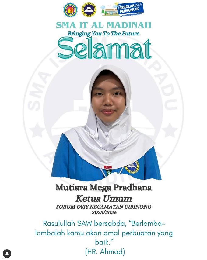 Ketua Umum Forum OSIS Kecamatan Cibinong (FOKCB) 2025