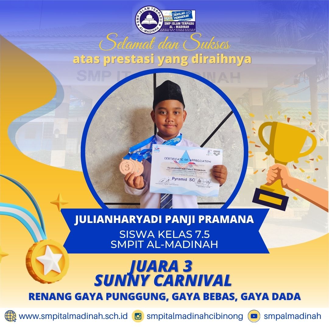 Juara 3 Sunny Carnival Renang