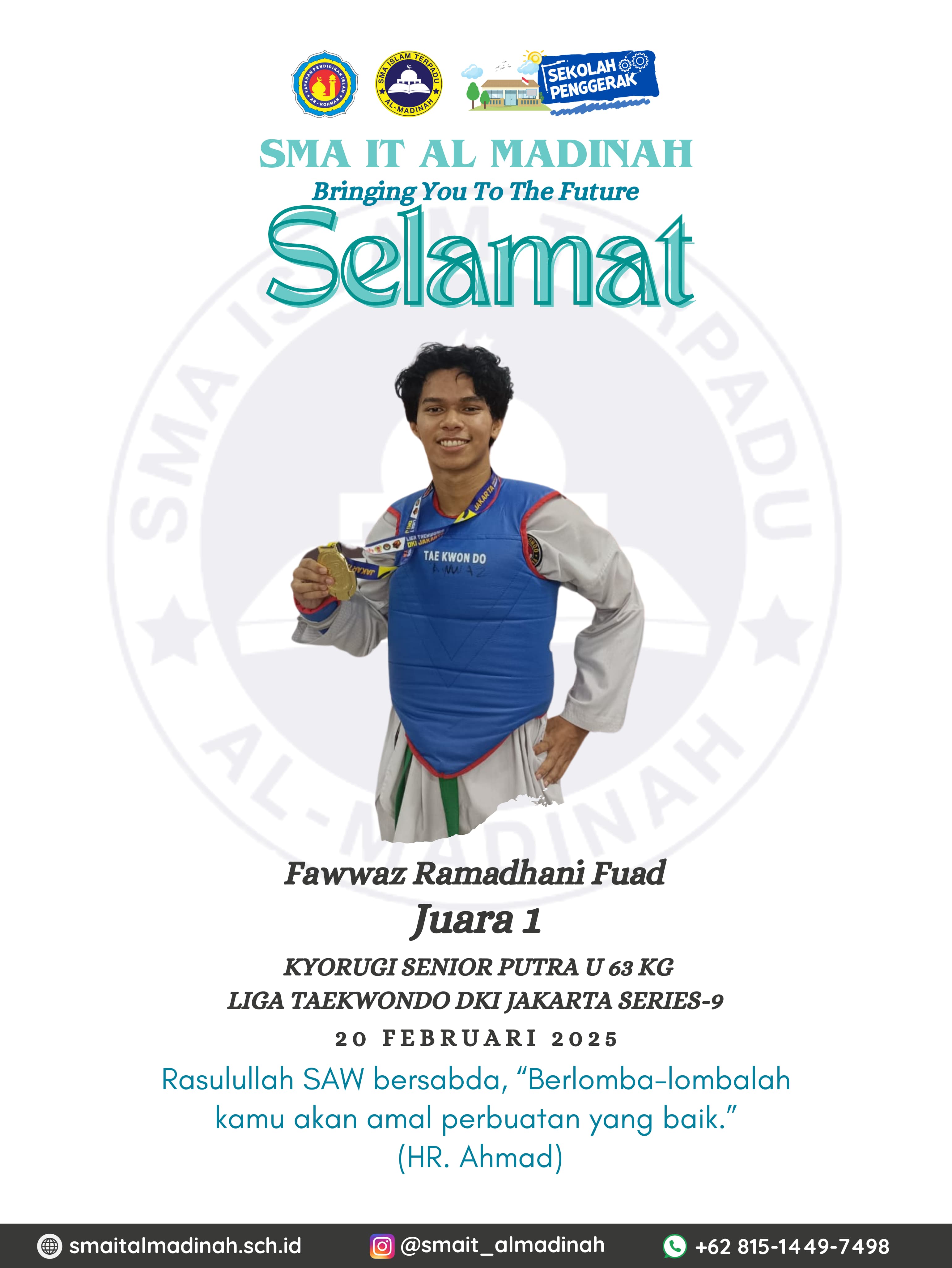 Juara 1 Liga Taekwondo DKI Jakarta Series 2025